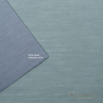 Preview: Bio Wolle Seide Silbergrau